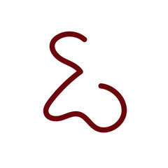 Fototapeta premium Abstract shapes Squiggly lines