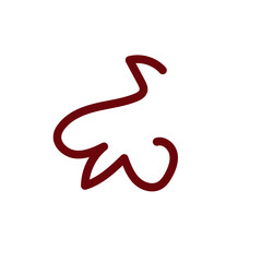 Abstract shapes Squiggly lines