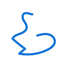 Abstract shapes Squiggly lines