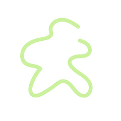 Abstract shapes Squiggly lines