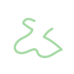 Abstract shapes Squiggly lines