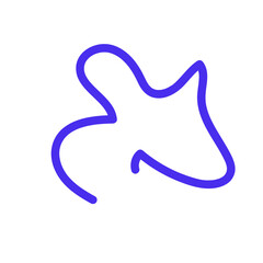 Abstract shapes Squiggly lines