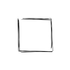 handdrawn square doodle
