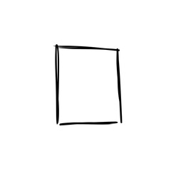 handdrawn square doodle