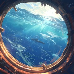 Experience the Ultimate Adventure Through a Sunken Ship's Porthole into an Enchanted Ocean Vale.