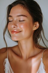 Naklejka premium Brightening facial treatment for an even skin tone