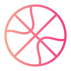 basketball gradient icon