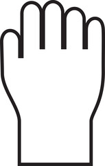 illustration of a holding hand icon