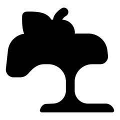 black and white apple