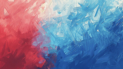 The blue color of the paint is a beautiful abstract painting
