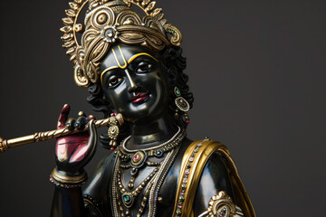 Photo of a Statue of Krishna, Generative AI