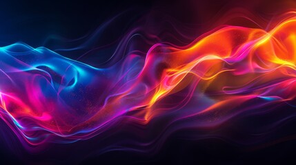 Blue red abstract 3d flowing liquid background