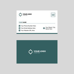 Double-sided business card design template, Clean professional business card template, visiting card, business card template.