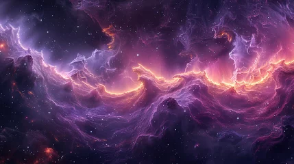 Foto op Aluminium purple light space nebula © DEE_DRAW
