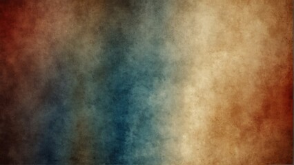 red and blue colored sepia gradient watercolor on paper texture background from Generative AI - obrazy, fototapety, plakaty