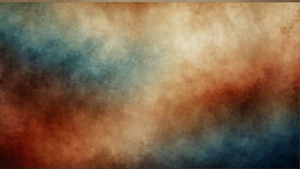 red and blue colored sepia gradient watercolor on paper texture background from Generative AI