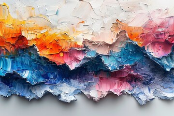 Handmade Paper Elegance Meets Abstract Acrylic