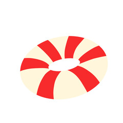 Inflatable Swimming Ring Illustration