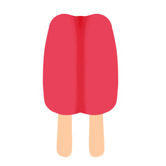 Red Popsicles Illustration