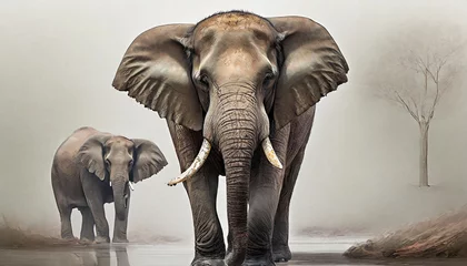 Foto op Aluminium elefante, conservacion planeta © Max