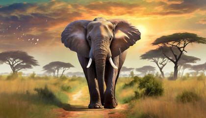 Fototapeta na wymiar elefante, conservacion planeta