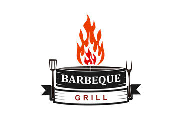 Barbeque grill cooking tool, vector illustration design