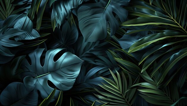 A mesmerizing close-up of tropical leaves, revealing nature's intricate beauty up close 🌿✨ Dive into the lush details of these exotic wonders! #TropicalCloseUp