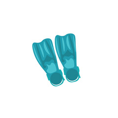 Pair of flippers on white background © Pixel-Shot