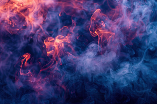 Colorful Smoke, Studio Shot, Generative AI