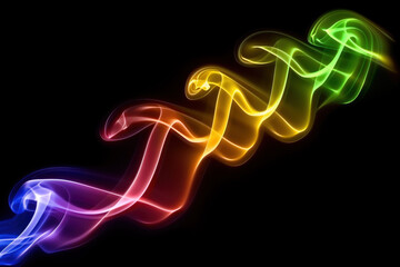 Colorful Smoke, Studio Shot, Generative AI