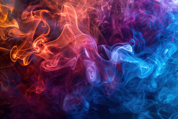 Colorful Smoke, Studio Shot, Generative AI