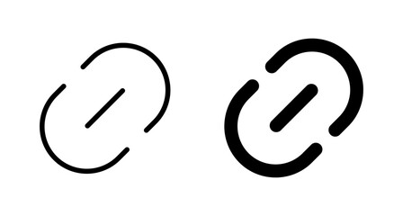 External link symbol icon vector. Link icon isolated on white background. Link vector icon. Hyperlink chain symbol