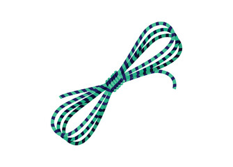 Rolled rope. Simple flat illustration.