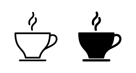 coffee cup icon vector isolated on white background. Coffee cup icon. Coffee vector icon. Tea