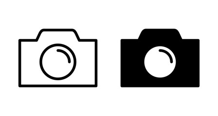 Camera Icon vector isolated on white background. Camera symbol. Camera vector icon