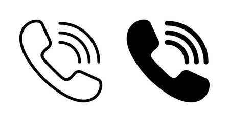 Fototapeta premium Call icon vector isolated on white background. Phone icon vector. mobile phone. telephone icon