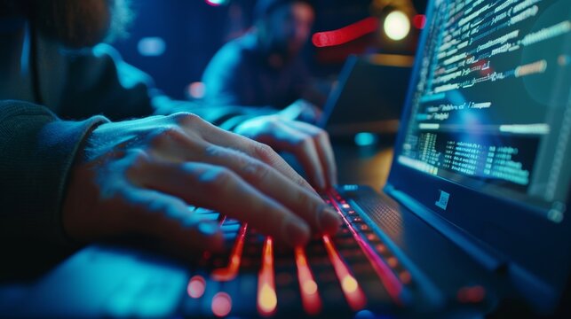 Programmer working