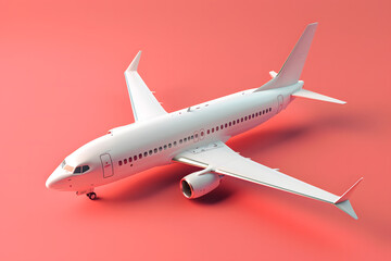 3d render of airplane
