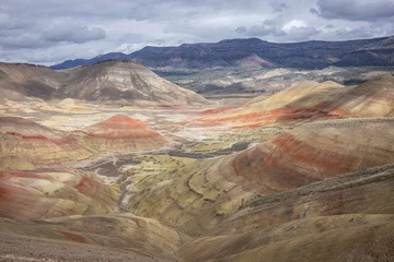 Wall murals Vinicunca Beautiful and colorful landscape of the Painted Hills in Eastern Oregon, near John Day.