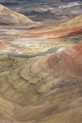 Beautiful and colorful landscape of the Painted Hills in Eastern Oregon, near John Day. - 786750389