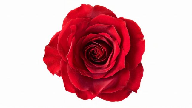 Beautiful rose isolated on white. Red rose. Perfect for background greeting cards and invitations of the wedding,