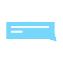 Illustration of bubble chat on white background