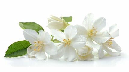 Obraz na płótnie Canvas jasmine white flower isolated on white background