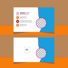 popular and modern business card with style clean card template.