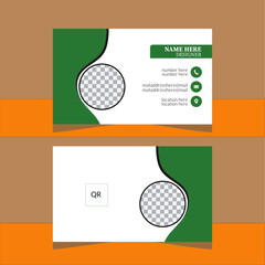 popular and modern business card with style clean card template.