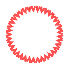 vector hand drawn hearts border and frame