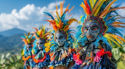 Authentic cultural festival with vibrant costumes and lively performances, celebrating local traditions