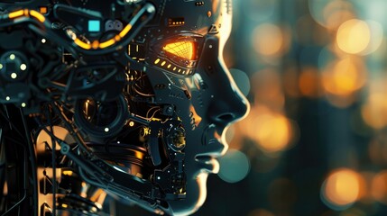 future technology It embodies the sovereignty of AI in advanced computing and automation systems.