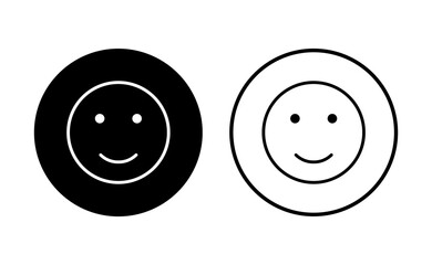 smile icon set. smile emoticon icon. feedback