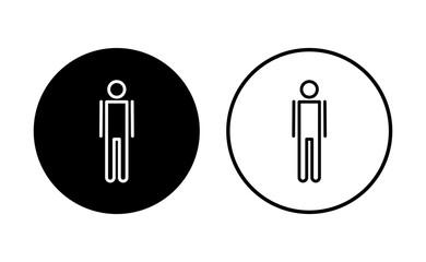 Man icon set. male icon vector. human symbol